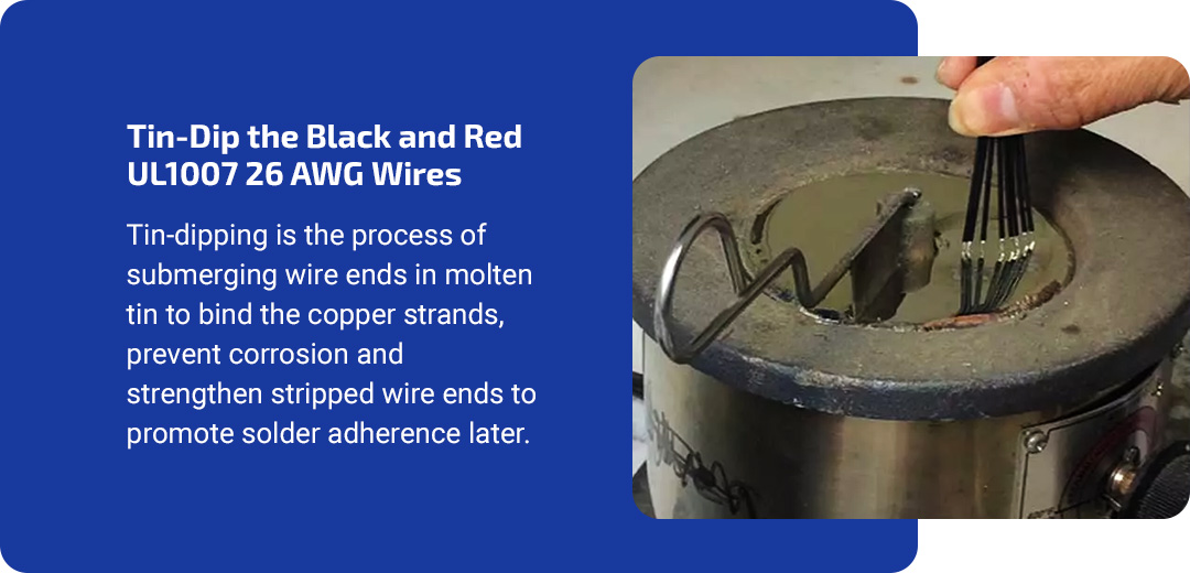 how to tin dip awg wires