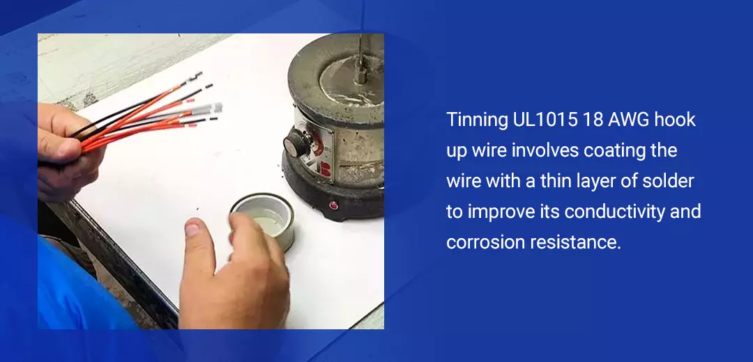 Twisting and Tinning UL1015 18 AWG Hook Up Wire