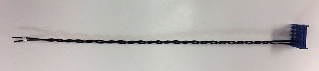Photo of twisted UL1007 20AWG hookup wire.