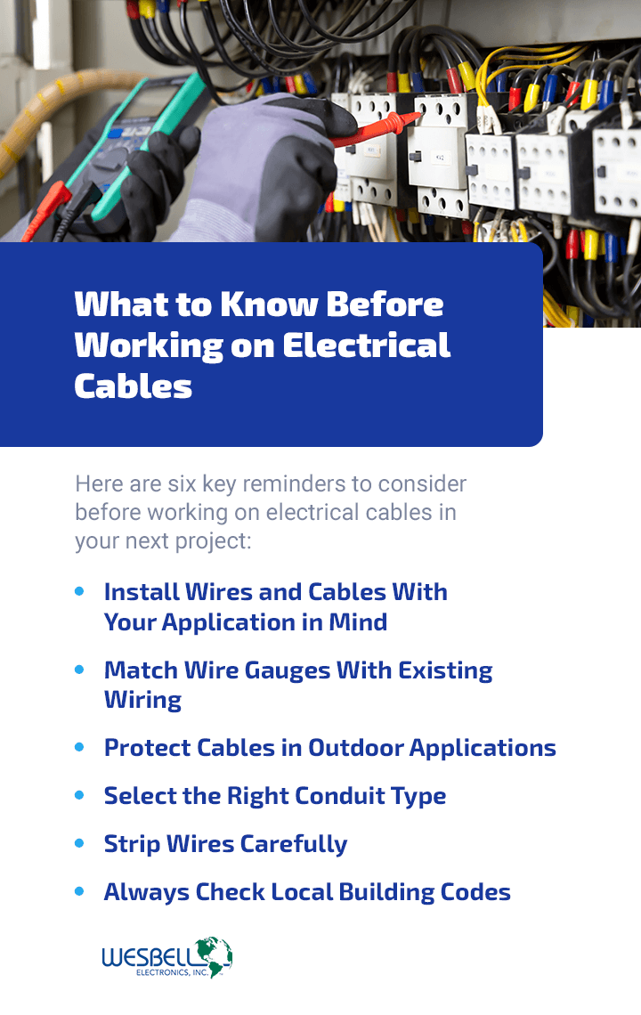 What to Know Before Working on Electrical Cables