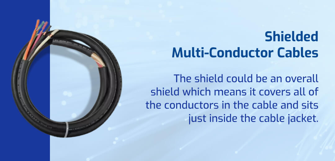 Shielded Multi-Conductor Cables - The shield could be an overall shield to cover all conductors