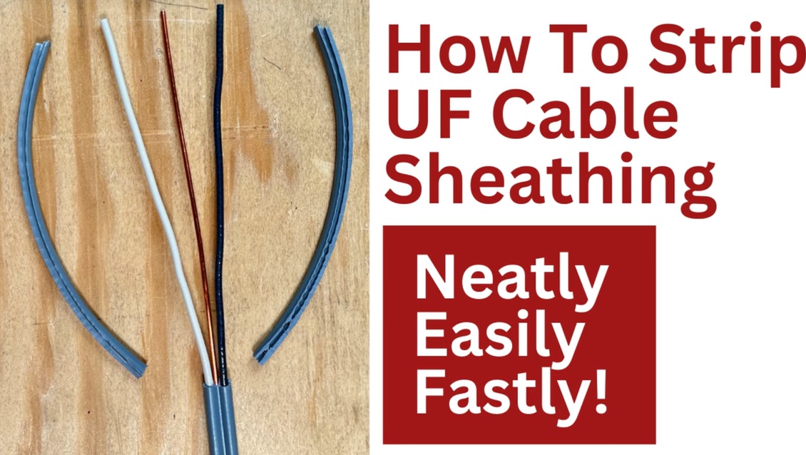 How to strip UFB Cable with a utility knife