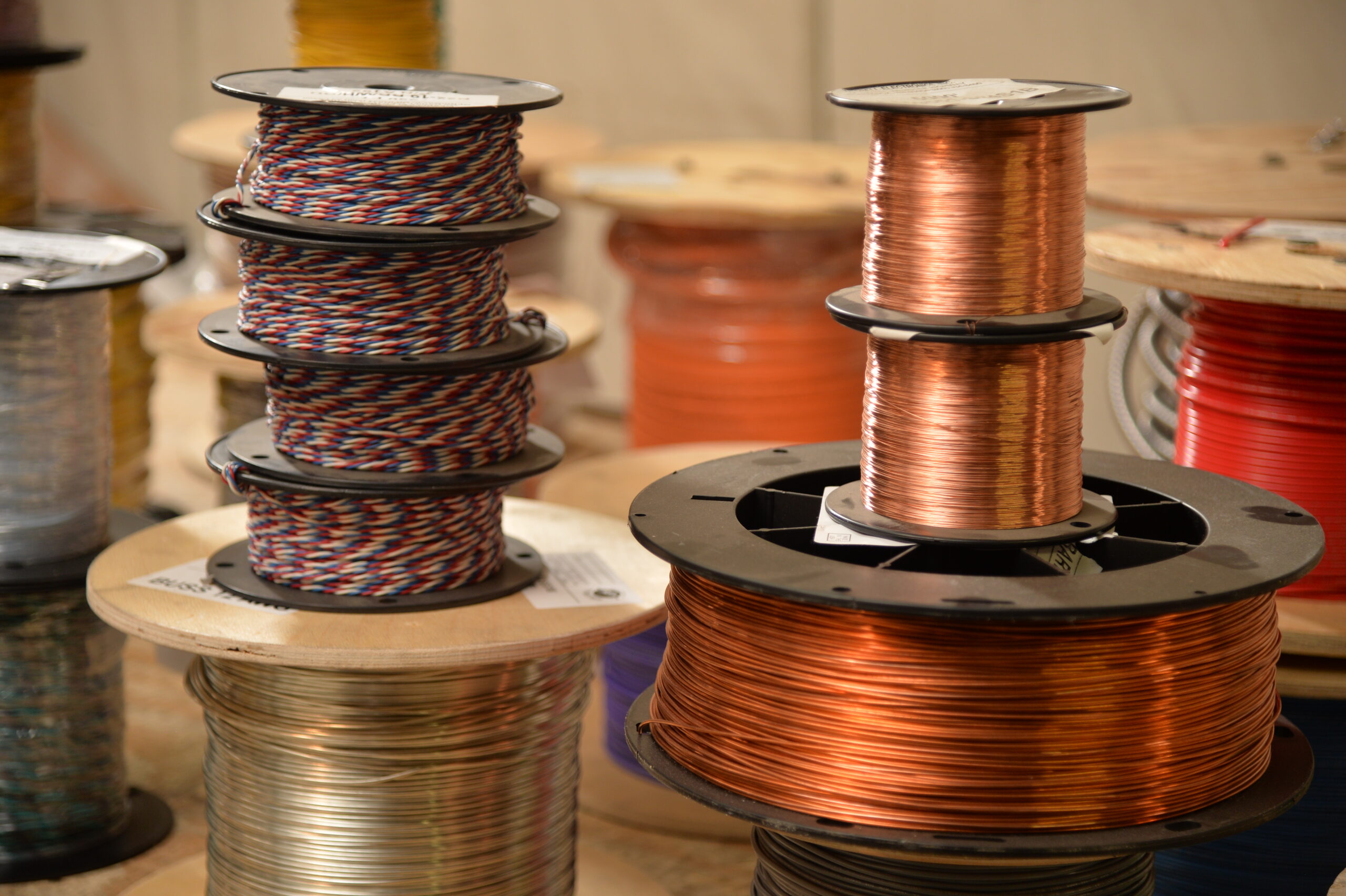 bare copper and twisted pair lead wire