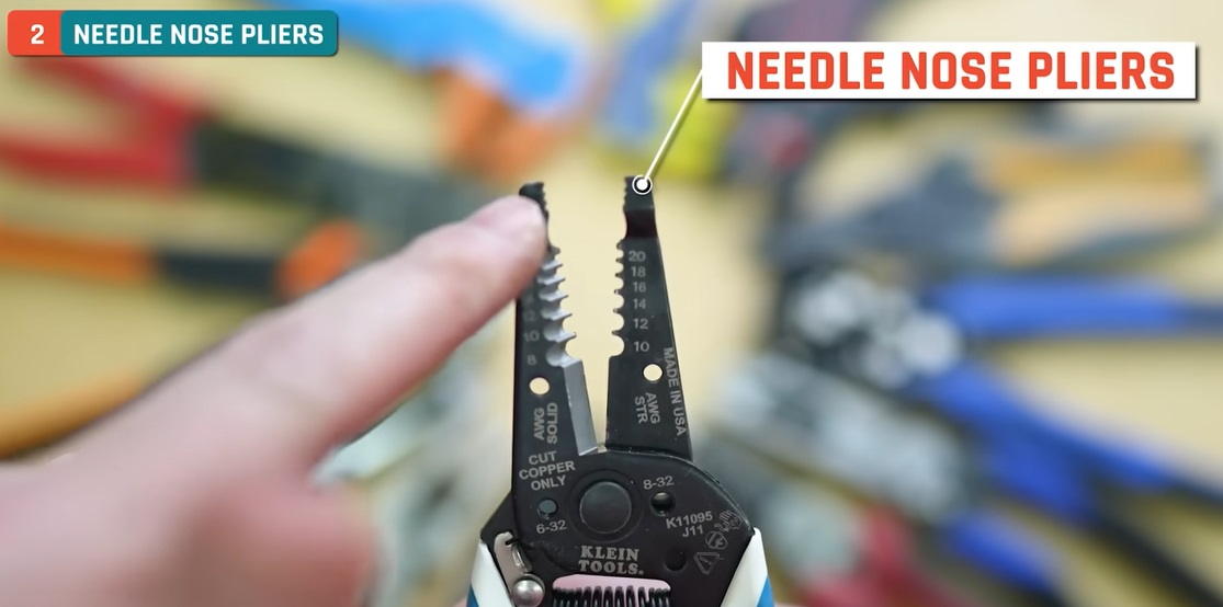 needle nose pliers wire stripper