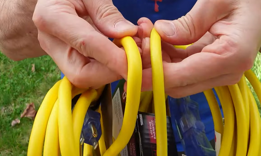 thicker extension cord yellow