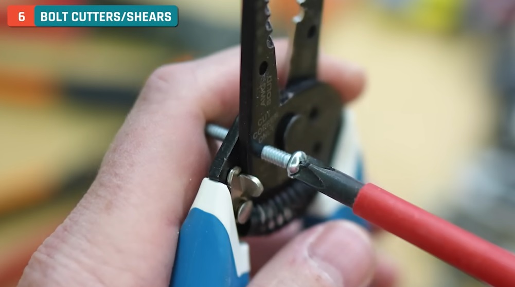 wire cutter shears for screws