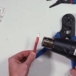 Add heat shrink tubing to welding cable ferrule crimp